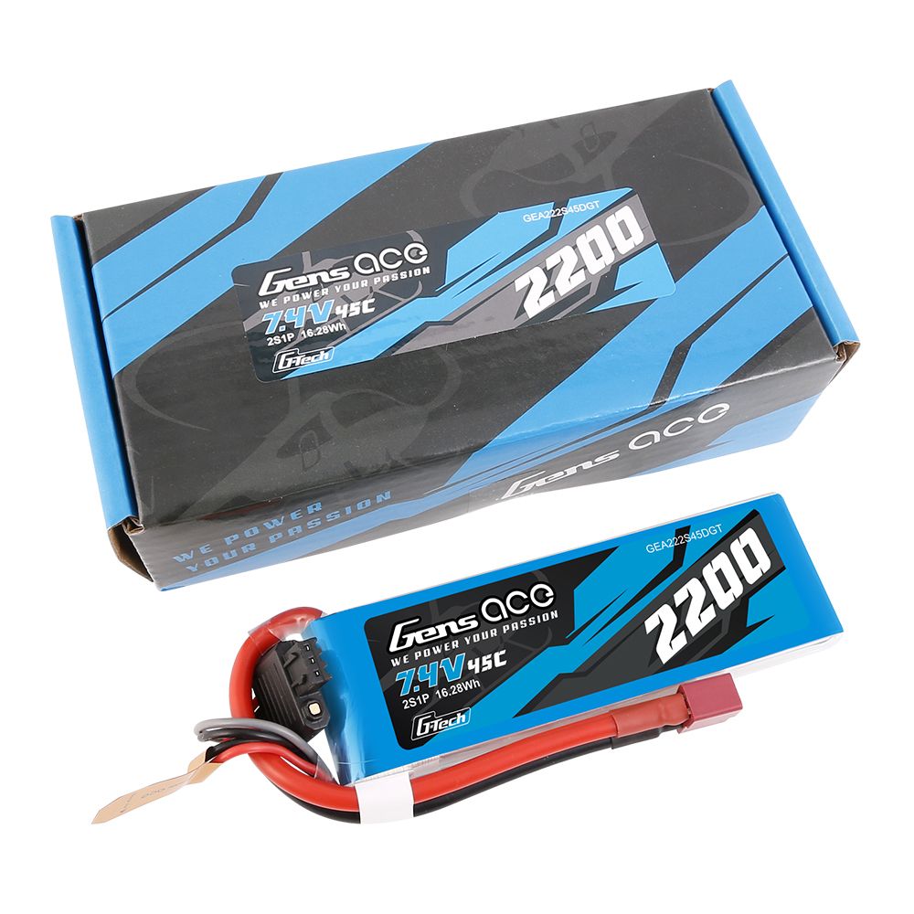 Gens Ace G-Tech 2200mAh 2S1P 7.4V 45C LiPo with Deans Plug – image 5