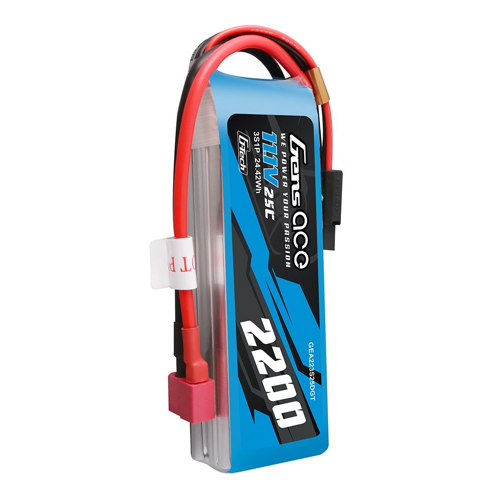 Gens Ace G-Tech 2200mAh 3S 11.1V 25C Lipo With Deans Plug – image 4