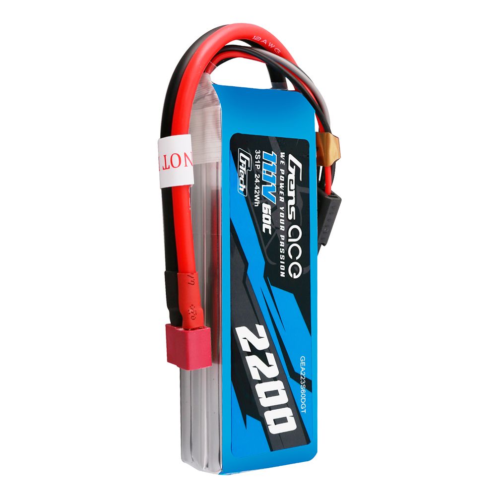 Gens Ace G-Tech 2200mAh 3S1P 11.1V 60C Lipo With Deans Plug – image 4