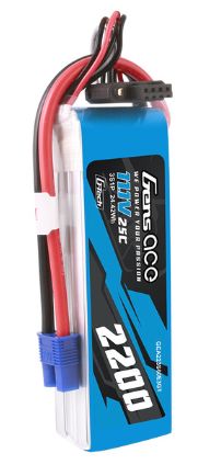 Gens Ace G-Tech 2200mAh 3S 11.1V 60C LiPo EC3 Plug – image 2