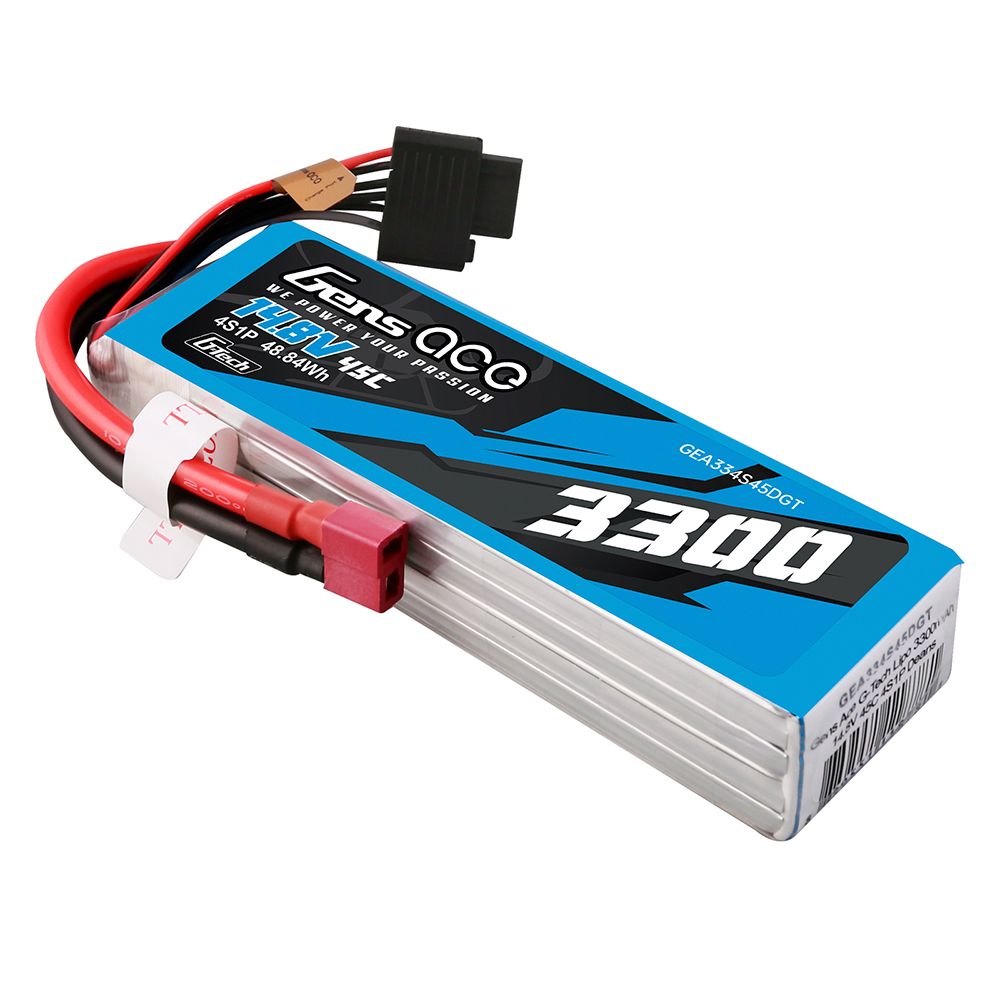 Gens Ace G-Tech 3300mAh 4S1P 14.8V 45C Lipo With Deans Plug – image 4