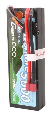 Gens Ace 5000mAh 2S1P 7.4V 100C LiPo Deans Plug – image 3
