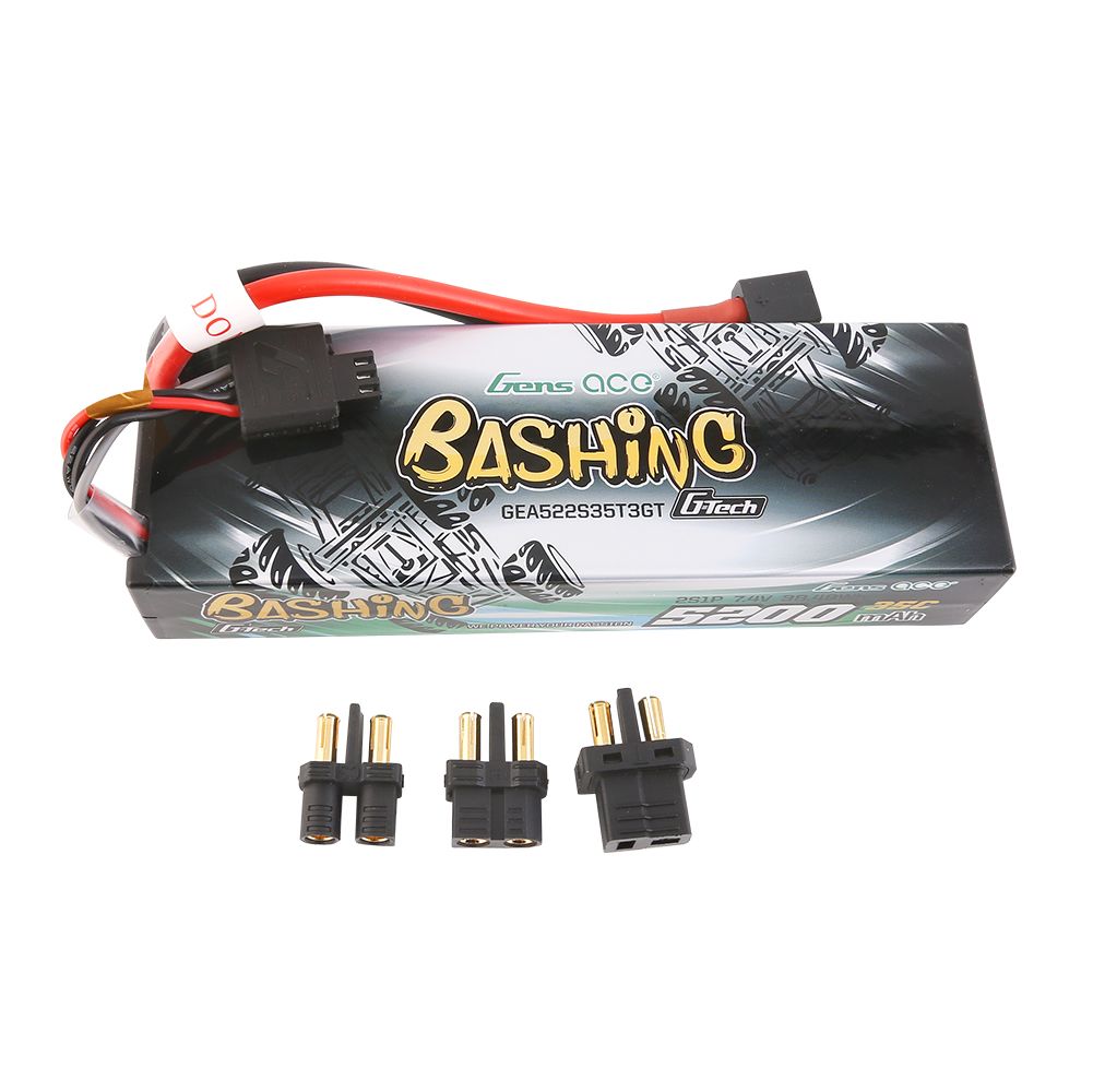 Gens Ace G-Tech Bashing 5200mAh 7.4V 35C LiPo w/ EC3/Deans/XT60 – image 2