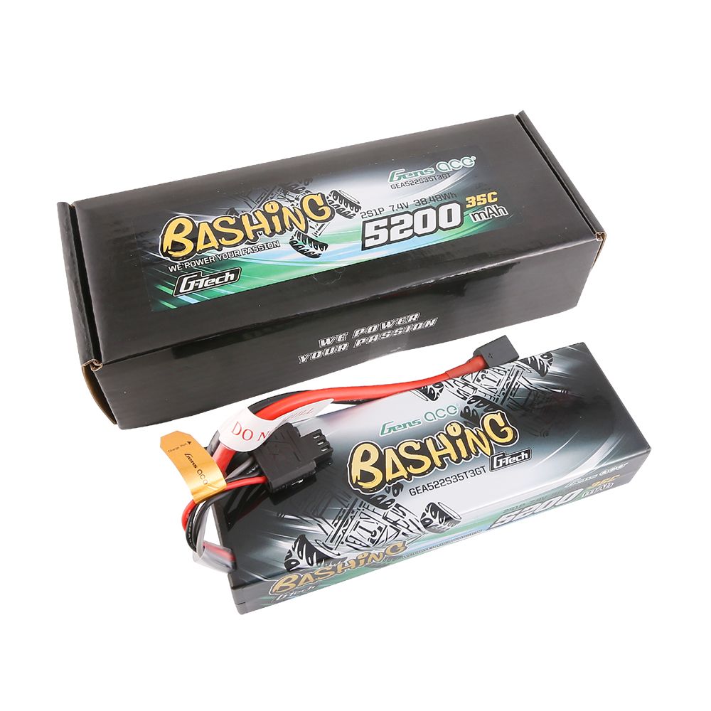 Gens Ace G-Tech Bashing 5200mAh 7.4V 35C LiPo w/ EC3/Deans/XT60 – image 5