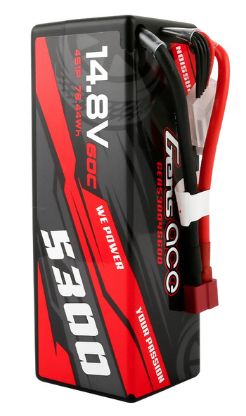 Gens Ace 5300mAh 4 S 14.8V 50C LiPo Deans Plug Hard Case – image 2