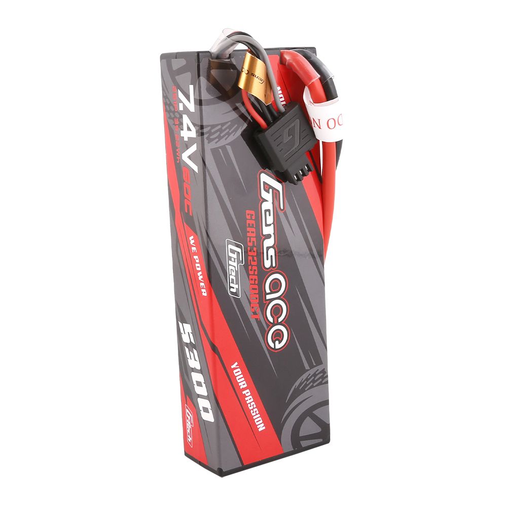Gens Ace G-Tech 5300mAh 2S1P 7.4V 60C HardCase LiPo w/Deans Plug – image 4