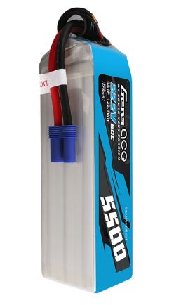 Gens Ace G-Tech 5500mAh 6S 22.2V 60C LiPo EC5 Plug – image 2