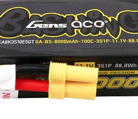 Gens Ace G-Tech 8000mAh 3S 11.1V 100C LiPo EC5 Plug – image 3