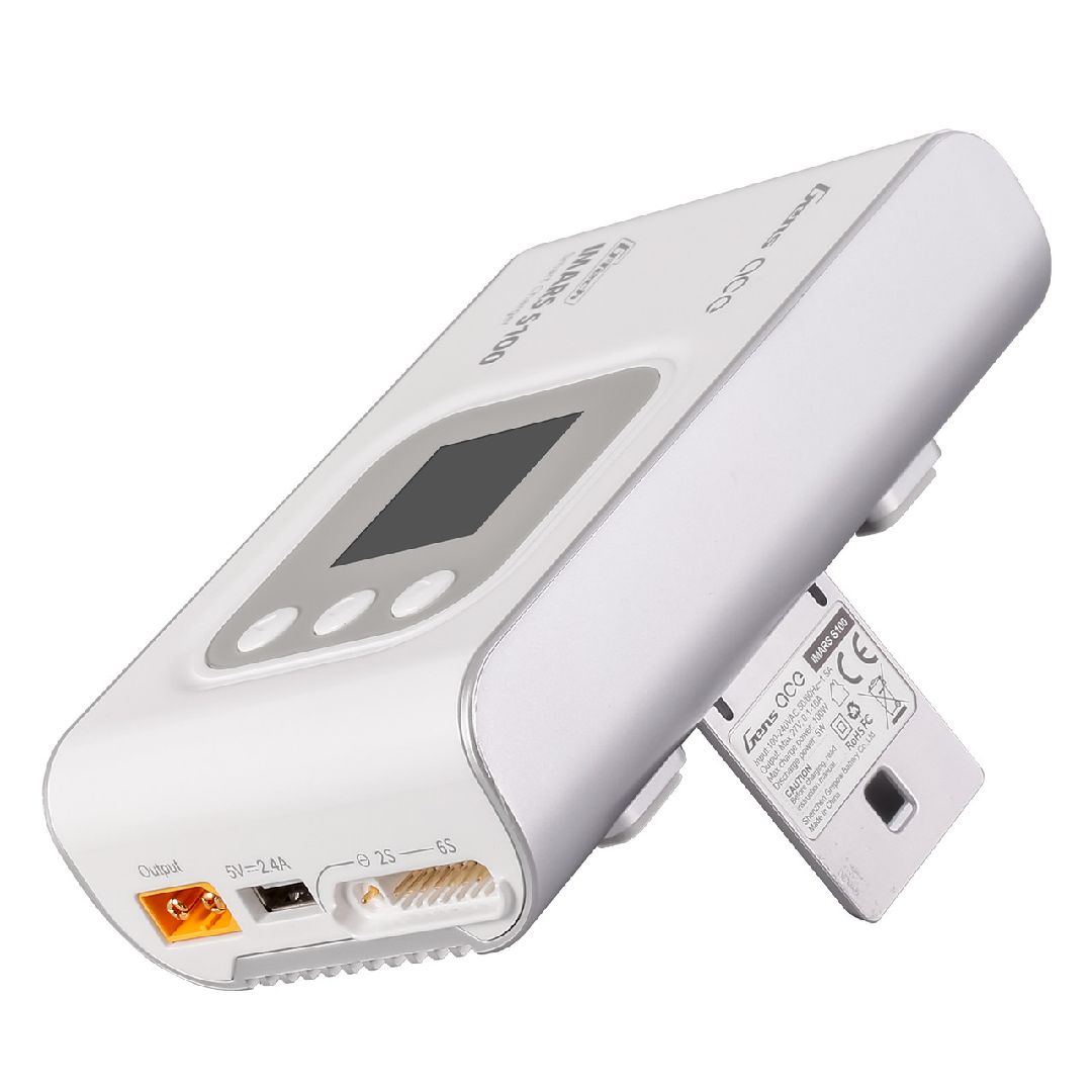 Gens Ace IMARS S100 G-Tech AC/DC 10A x 1 Battery Charger-  White – image 5