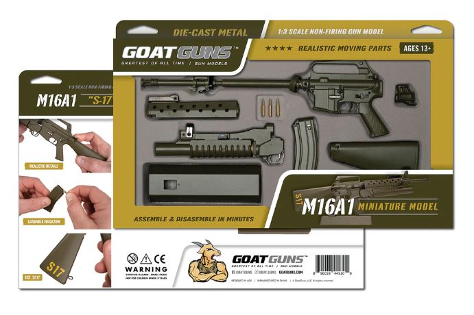 GoatGuns M16A1 Vietnam Rifle Metal Diecast Kit - OD Green – image 2