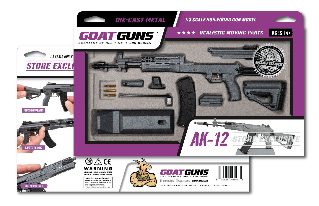 GoatGuns Store Exclusive AK12 Metal Diecast Model Kit - Grey thumbnail 8