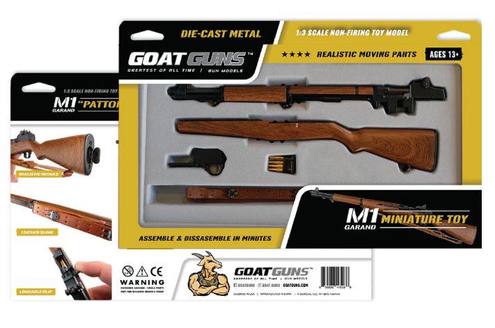 GoatGuns M1 Garand WW2 Rifle Metal Diecast Kit - Wood Grain – image 2