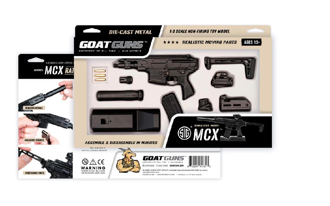 GoatGuns SIG SAUER MCX Metal Diecast Model Assembly Kit - Black – image 2