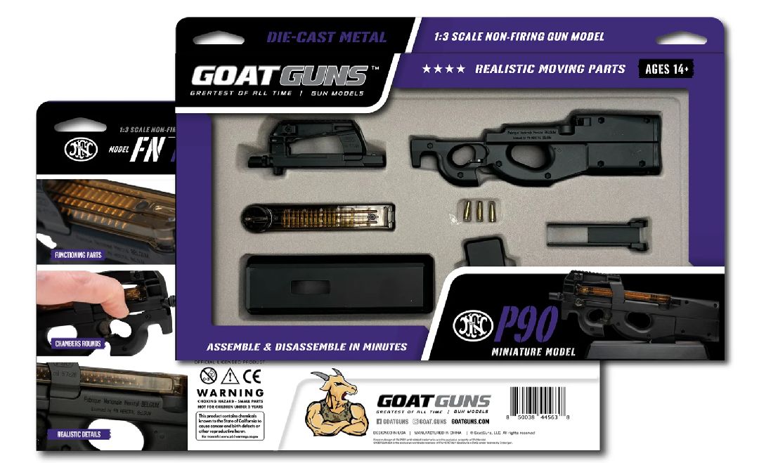 GoatGuns FN P90 Metal Diecast Model Assembly Kit - Black – image 2