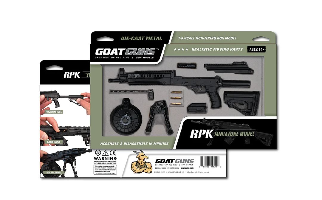 GoatGuns RPK LMG Metal Diecast Model Assembly Kit - Black – image 2