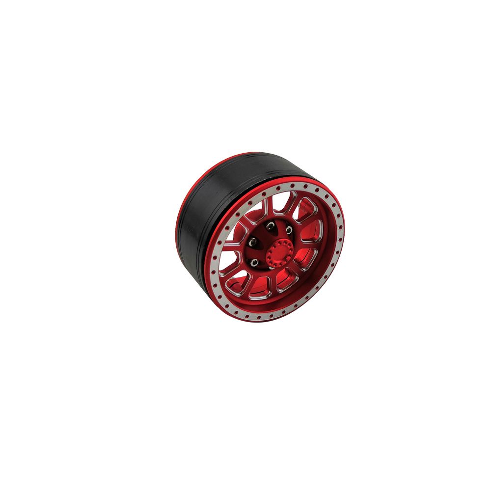 Hobby Details 1.9" Aluminum Wheels - Ten (4) (Red) – image 2