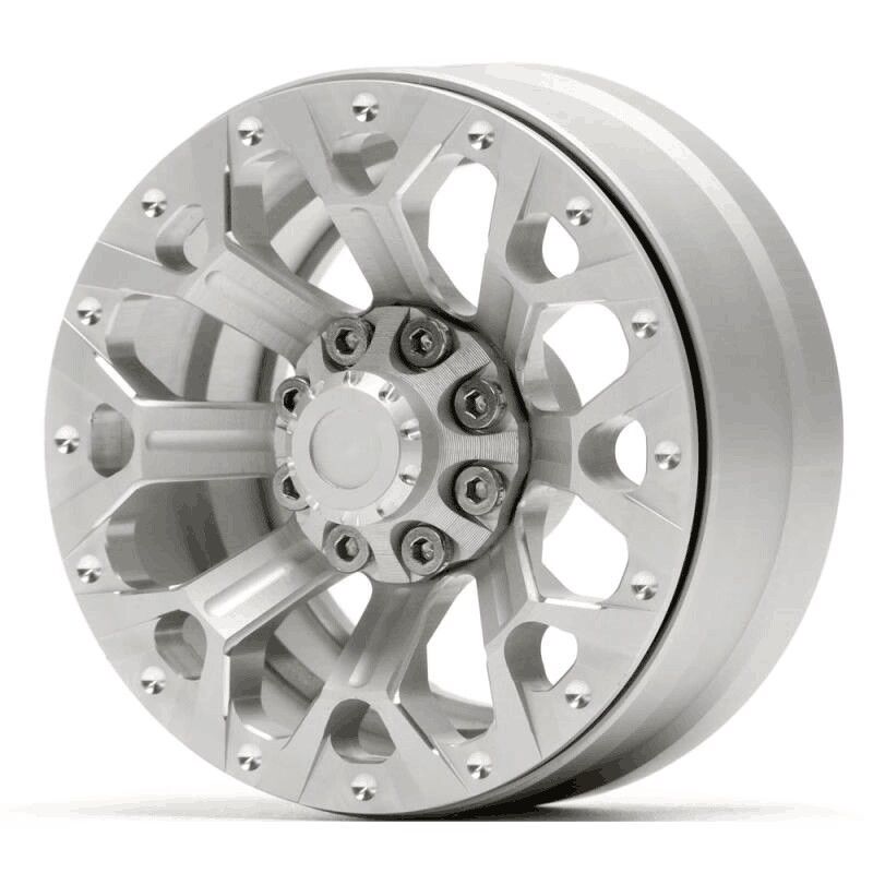 Hobby Details 1.9" Aluminum Wheels - Y Style (4)(Silver) – image 6