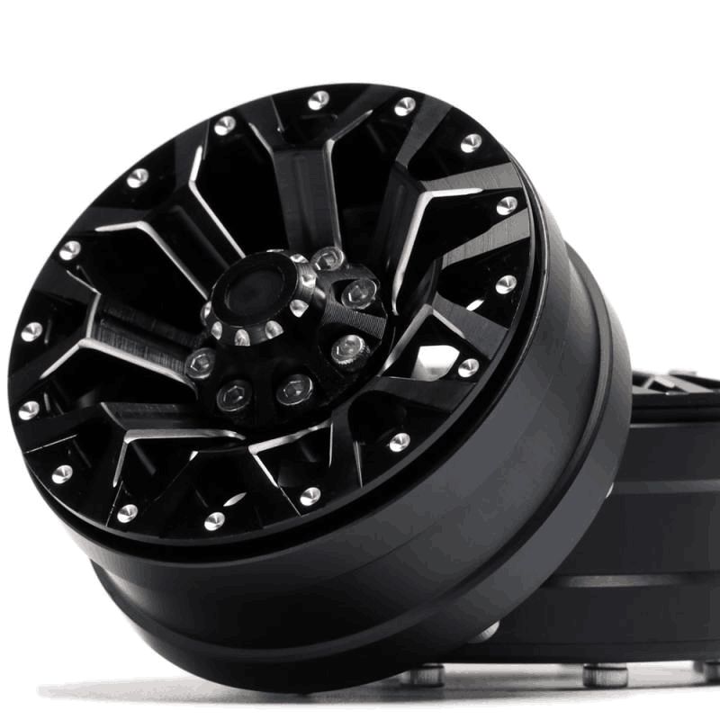 Hobby Details 1.9" Aluminum Wheels - Y Style (4) (Black) – image 7