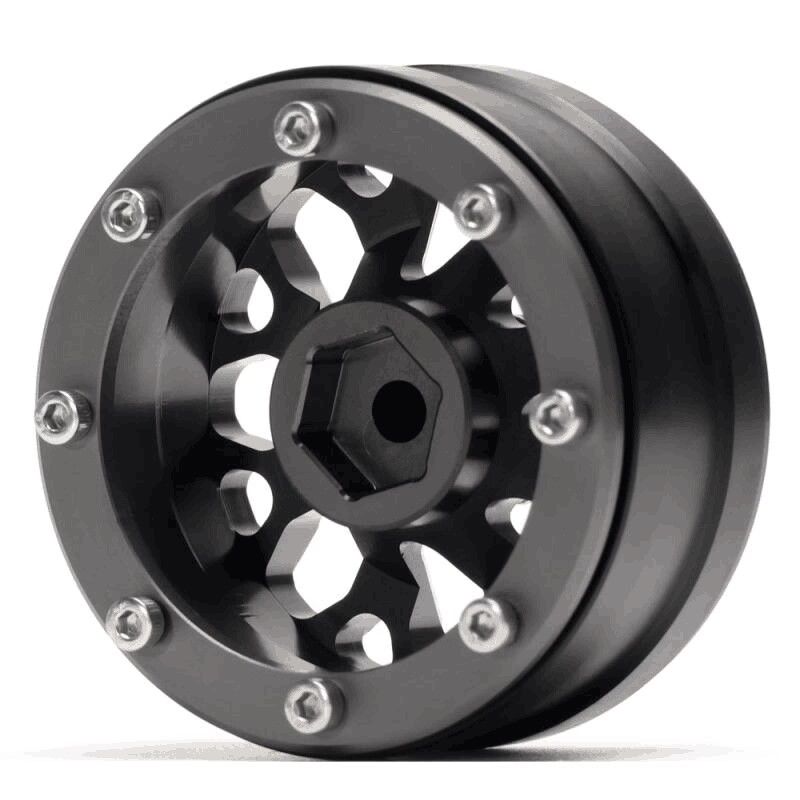 Hobby Details 1.9" Aluminum Wheels - Y Style (4)(Titanium) – image 4