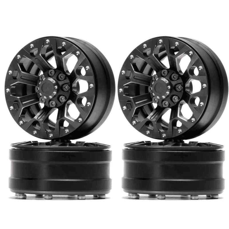 Hobby Details 1.9" Aluminum Wheels - Y Style (4)(Titanium) – image 6