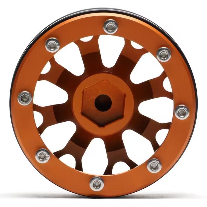 Hobby Details 1.9" Aluminum Wheels - Y Style (4)(Orange) – image 7