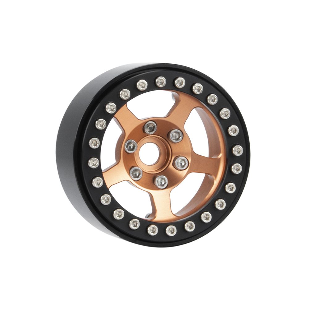 Hobby Details 1.9" Aluminum Wheels - 5 Stars(4)(Black Old Brass) – image 2