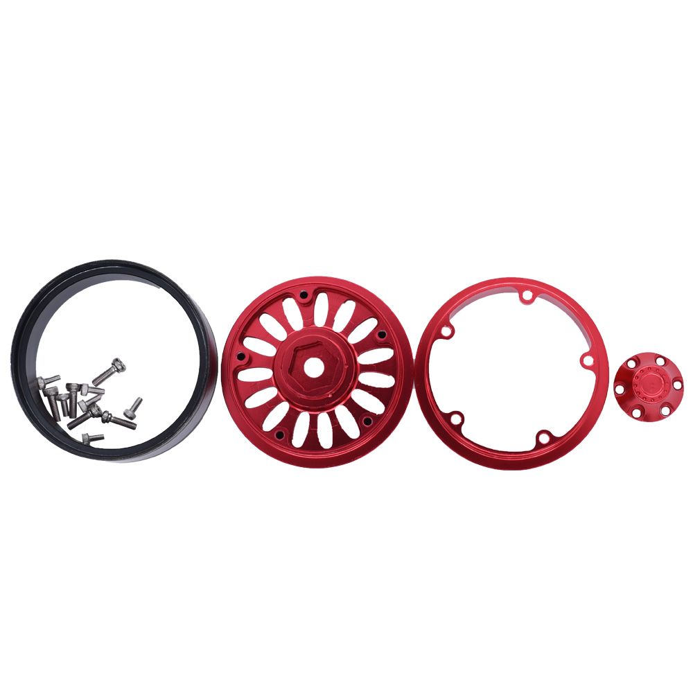 Hobby Details 1.9" Aluminum Wheels - Flower Red (4) – image 3