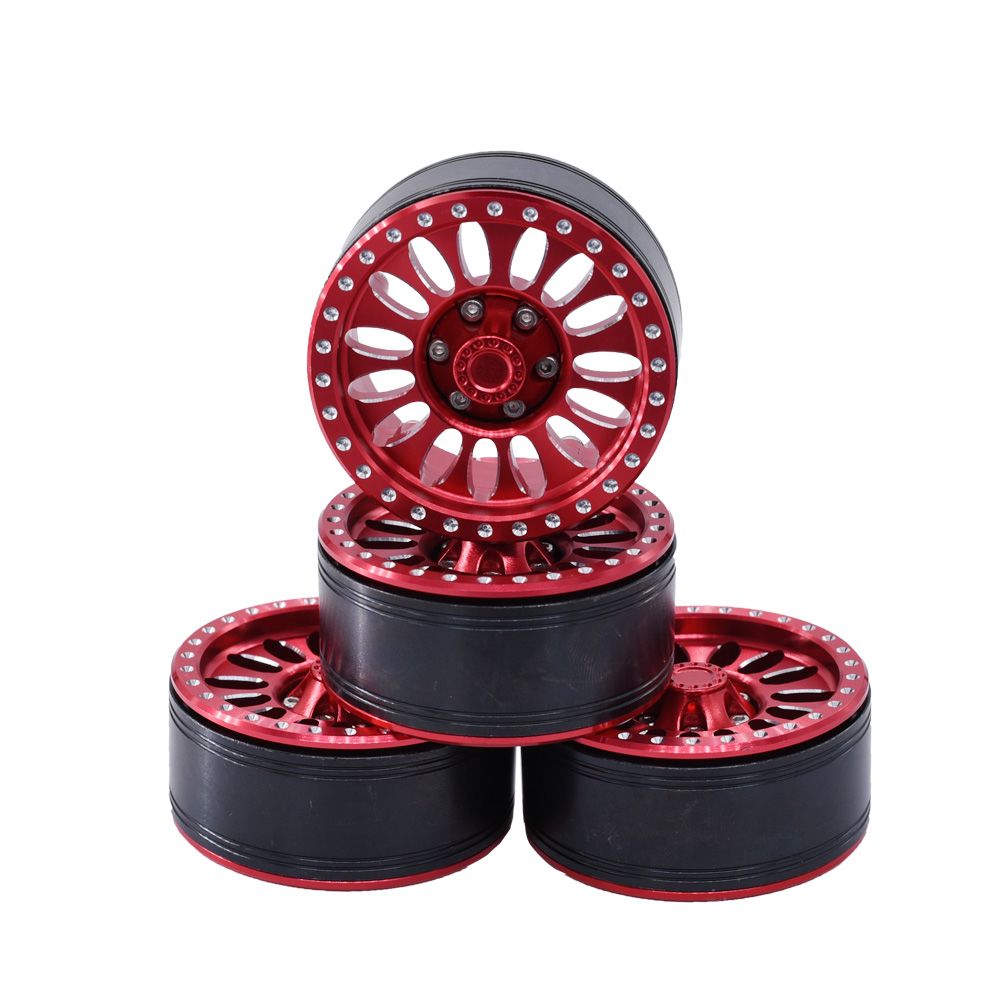 Hobby Details 1.9" Aluminum Wheels - Flower Red (4) – image 5