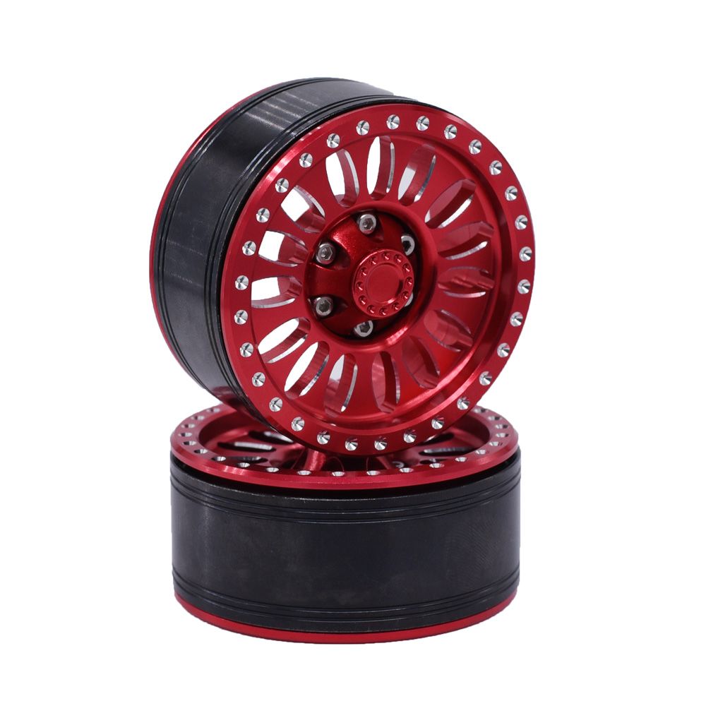 Hobby Details 1.9" Aluminum Wheels - Flower Red (4) – image 4