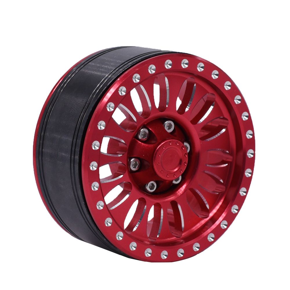 Hobby Details 1.9" Aluminum Wheels - Flower Red (4) – image 7
