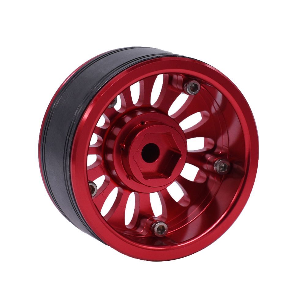 Hobby Details 1.9" Aluminum Wheels - Flower Red (4) – image 6