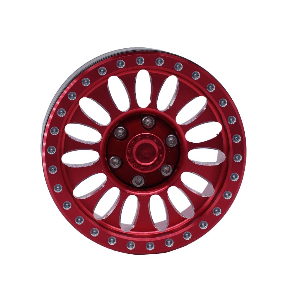 Hobby Details 1.9" Aluminum Wheels - Flower Red (4) – image 8