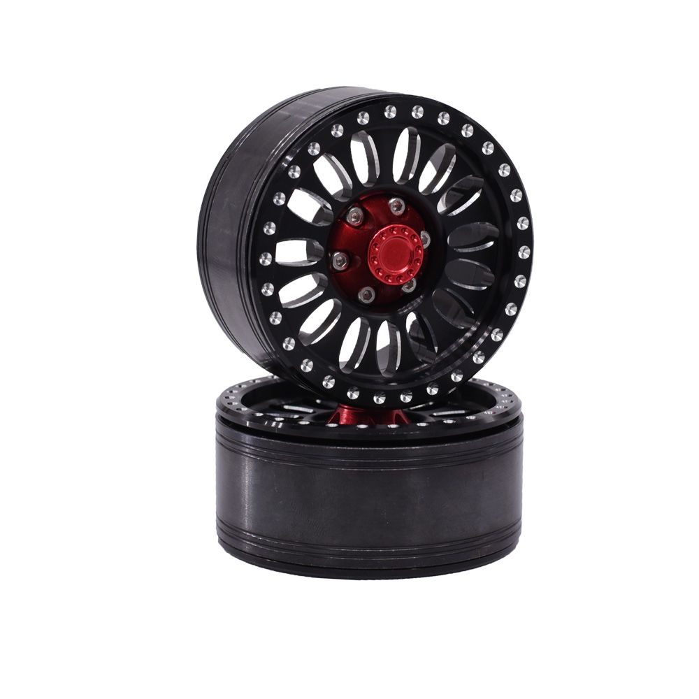 Hobby Details 1.9" Aluminum Wheels - Flower Black (4) – image 3