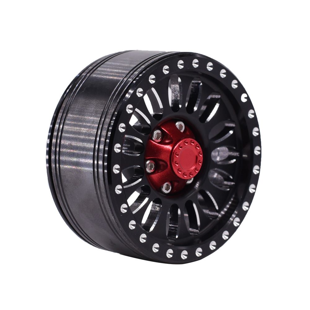Hobby Details 1.9" Aluminum Wheels - Flower Black (4) – image 4