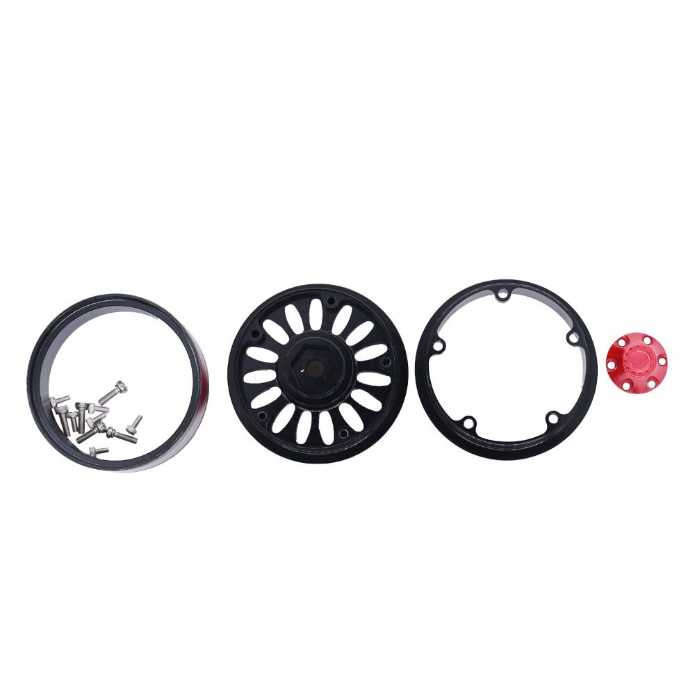 Hobby Details 1.9" Aluminum Wheels - Flower Black (4) – image 7