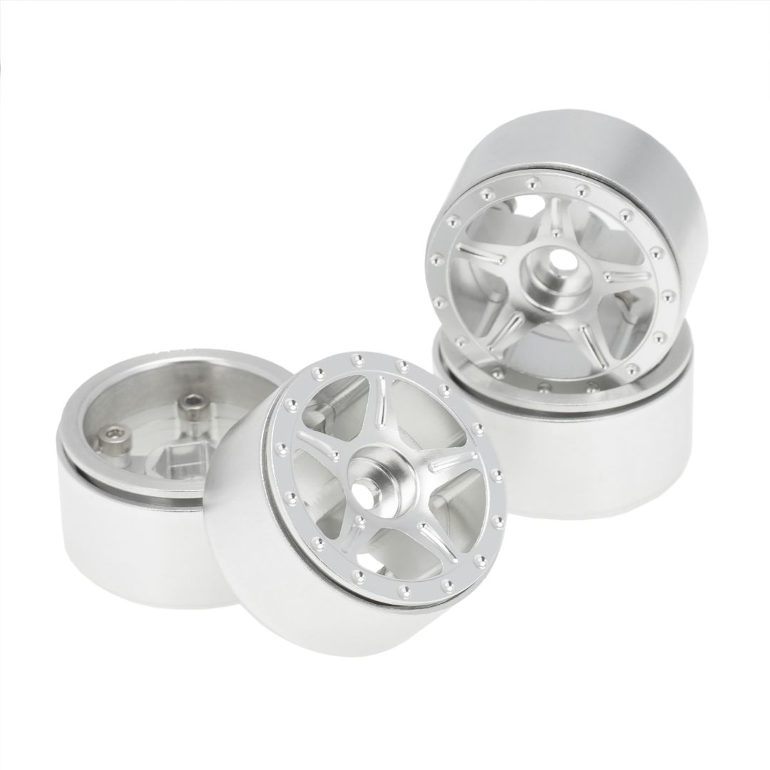 Hobby Details 1.0" CNC Aluminum Starfish-Pro Beadlock Wheels (4) – image 5