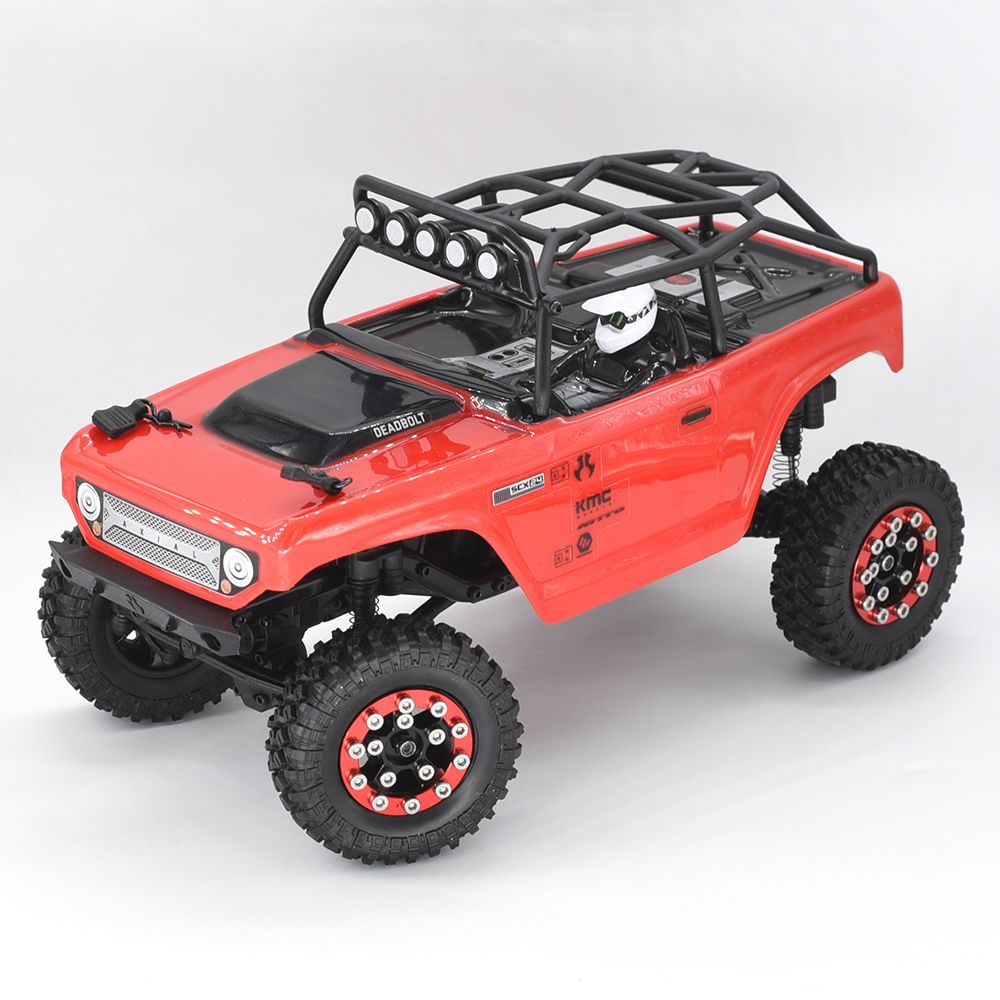 Hobby Details 1.0" CNC Aluminum Beadlock Wheels (4)(Red) – image 2
