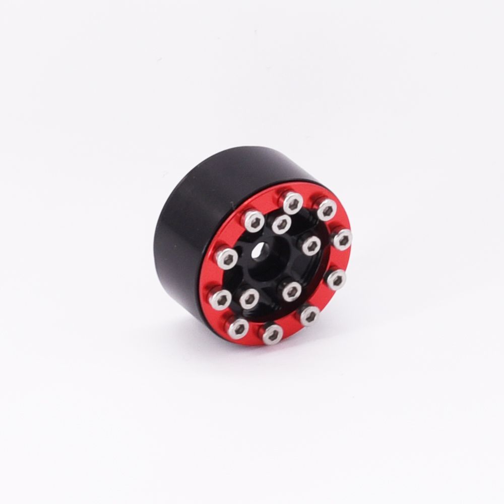 Hobby Details 1.0" CNC Aluminum Beadlock Wheels (4)(Red) – image 9