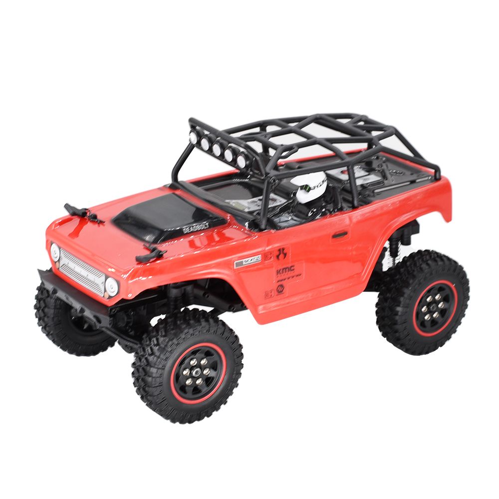 Hobby Details 1.0'' Pre-mounted Wheel & Tire Set (4) Red Stripe – image 7