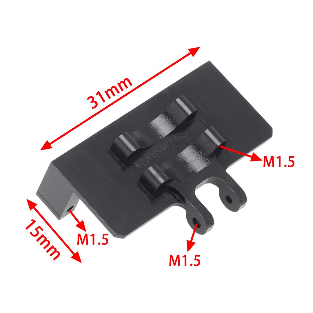Hobby Details Aluminum Servo Mount for SCX24 (EMAX ES08MA) – image 2