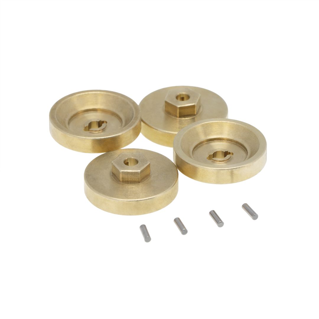 Hobby Details Axial SCX24 Brass 4mm Wheel Hex Weight (4) thumbnail 1