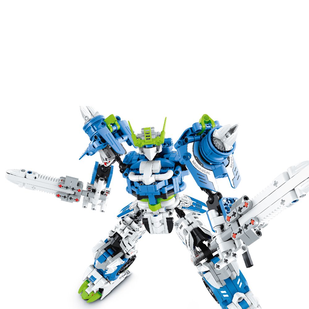 iM.Master Building Block Mech Warrior - Blue -  941 pcs – image 4