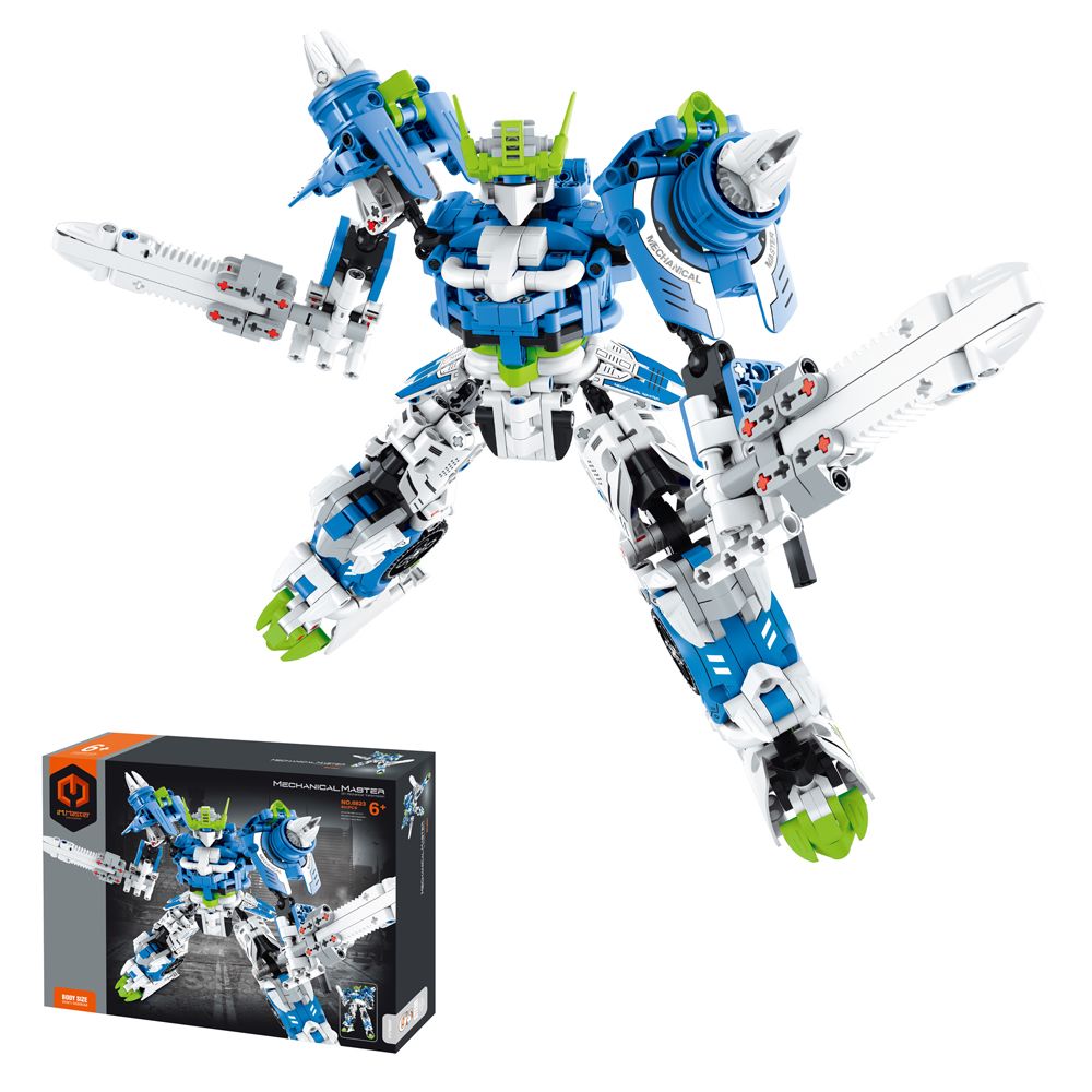iM.Master Building Block Mech Warrior - Blue -  941 pcs – image 5