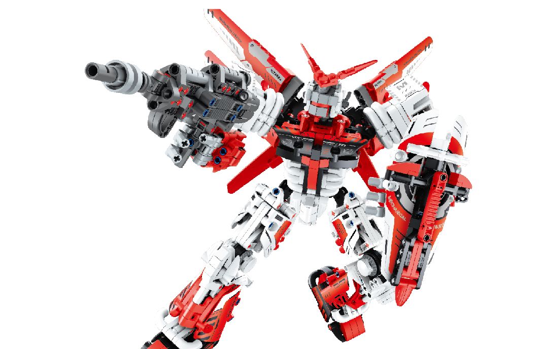 iM.Master Building Block Mech Warrior - Red - 1100 pcs – image 4