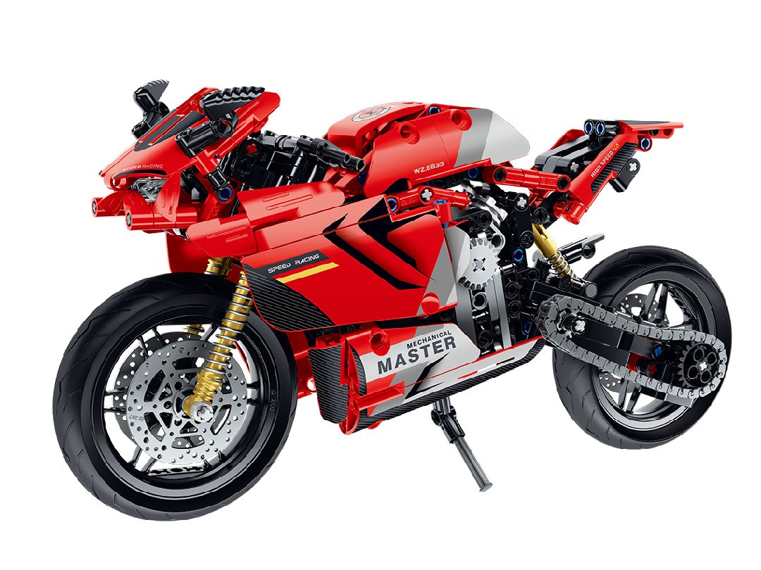 iM.Master Building Block Motorcycle - Red - 557 pcs – image 3