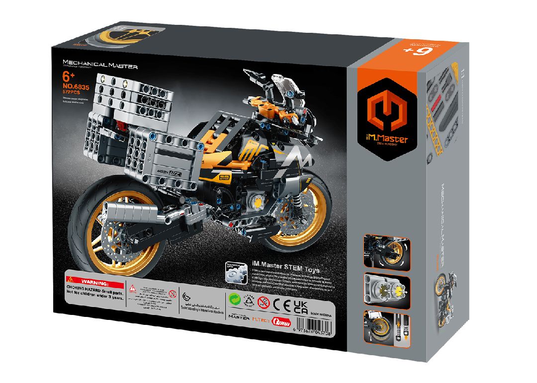 iM.Master Building Block Motorcycle - black - 557 pcs – image 2