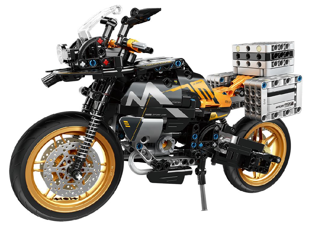 iM.Master Building Block Motorcycle - black - 557 pcs – image 3
