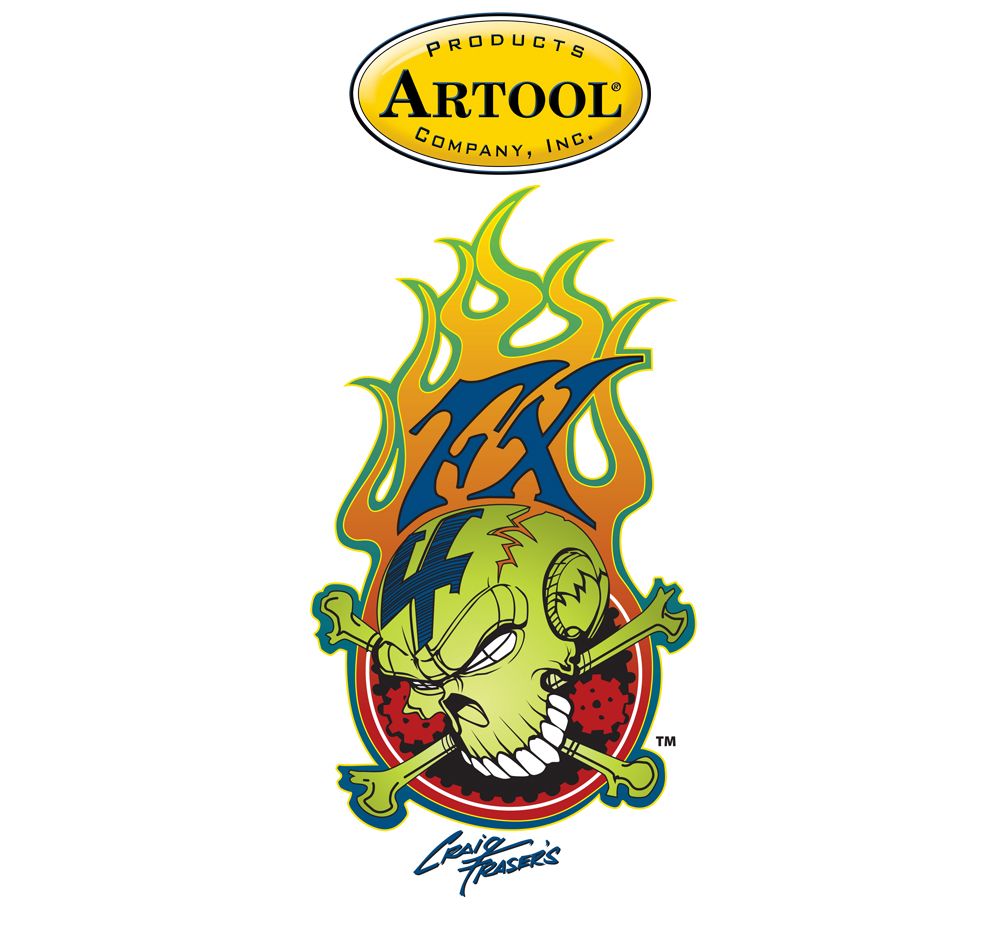 Iwata Artool FX4 Set Freehand Airbrush Template by Craig Fraser – image 2