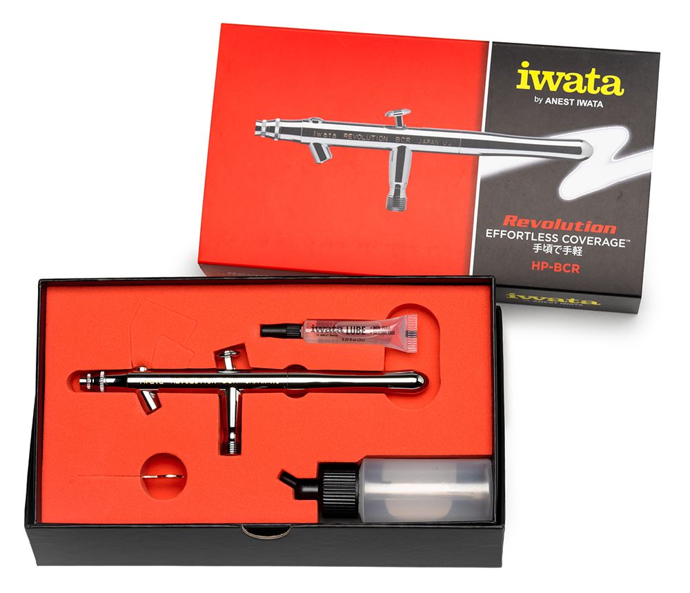 Iwata Revolution HP-BCR Siphon Feed Dual Action Airbrush – image 3