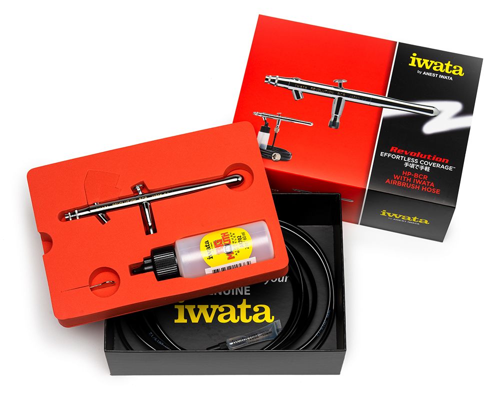 Iwata Revolution HP-BCR Siphon Feed Dual Action Airbrush – image 2